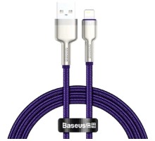 Дата кабель USB 2.0 AM to Lightning 2.0m 2.4A metal purple Baseus (CALJK-B05)