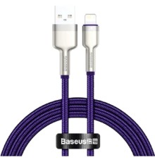 Дата кабель USB 2.0 AM to Lightning 2.0m 2.4A metal purple Baseus (CALJK-B05)