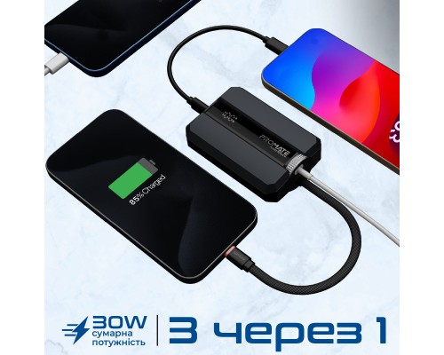Батарея універсальна Promate 10000mAh PD/30W (neo-10uni.black)