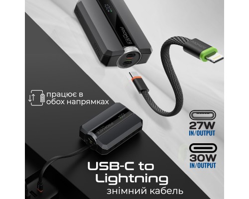 Батарея універсальна Promate 10000mAh PD/30W (neo-10uni.black)