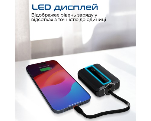Батарея універсальна Promate 10000mAh PD/30W (neo-10uni.black)