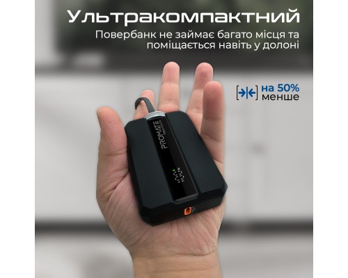 Батарея універсальна Promate 10000mAh PD/30W (neo-10uni.black)