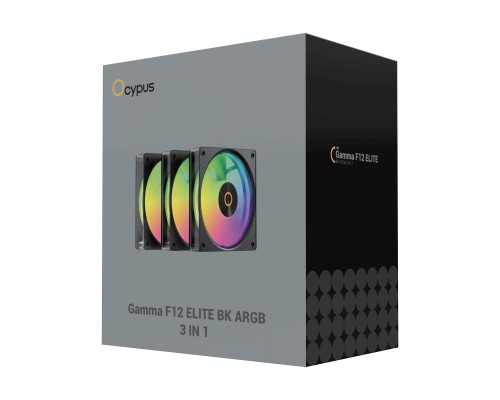 Кулер до корпусу OCYPUS GAMMA F12 ELITE BK A (GAMMA-F12-BK3AM00E-GL)