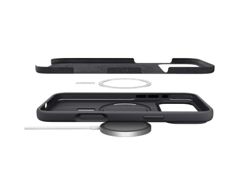 Чохол до мобільного телефона Spigen Silicone Fit MagFit iPhone 17 Pro Max Black (ACS10270)