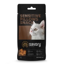 Ласощі для котів Savory Snacks Pillows Gourmand with Salmon 60 г (4820261921328)