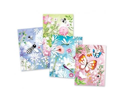 Набір для творчості Djeco Художній комплект малювання блискітками Блискучі метелики (DJ09503)