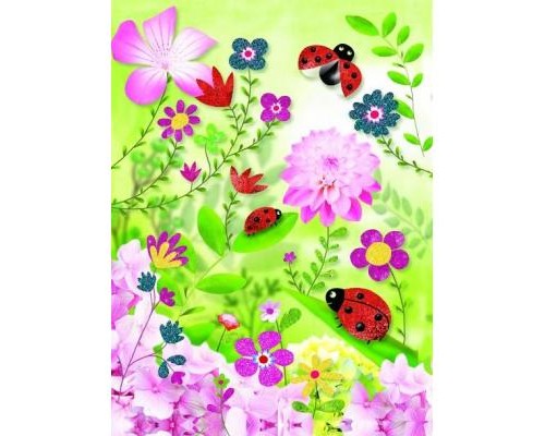 Набір для творчості Djeco Художній комплект малювання блискітками Блискучі метелики (DJ09503)