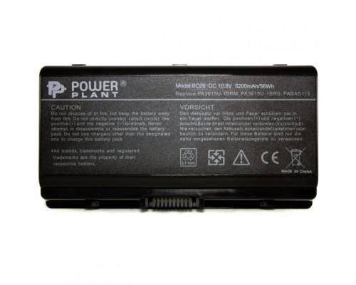 Акумулятор до ноутбука Toshiba Equium L40 (PA3615U-1BRS) 10.8V 5200mAh PowerPlant (NB00000208) 