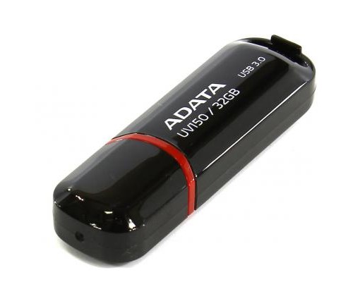 USB флеш накопичувач ADATA 128GB UV150 Black USB 3.0 (AUV150-128G-RBK) 