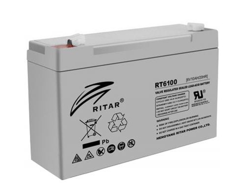 Батарея до ДБЖ Ritar AGM RT6100, 6V-10Ah (RT6100) 