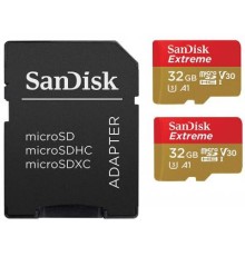 Карта пам'яті SanDisk 32GB microSD class 10 UHS-I U3 V30 A1 Extreme (SDSQXAF-032G-GN6AT)