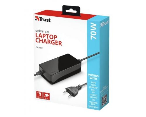 Блок живлення до ноутбуку Trust Primo 70W-19V Universal Laptop Charger (22141_TRUST)