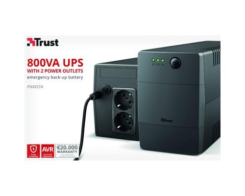 Пристрій безперебійного живлення Trust Paxxon 800VA (23503_TRUST)