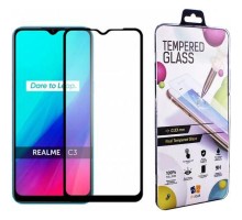 Скло захисне Drobak Realme C3 Full Cover Full Glue (Black) (222224) (222224)