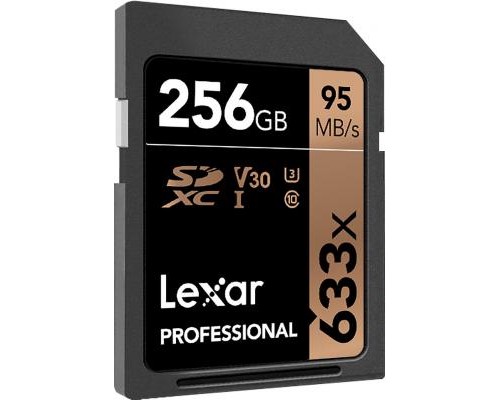 Карта пам'яті Lexar 256GB SDXC class 10 UHS-I U3 V30 633x Professional (LSD256CB633)