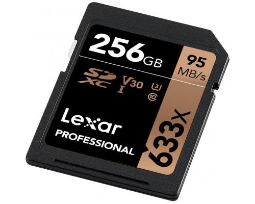 Карта пам'яті Lexar 256GB SDXC class 10 UHS-I U3 V30 633x Professional (LSD256CB633)
