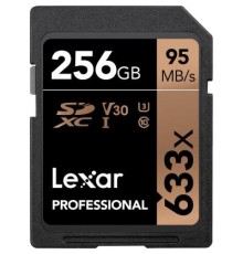 Карта пам'яті Lexar 256GB SDXC class 10 UHS-I U3 V30 633x Professional (LSD256CB633)