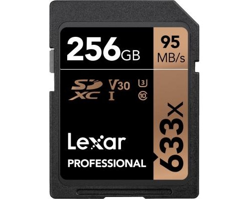 Карта пам'яті Lexar 256GB SDXC class 10 UHS-I U3 V30 633x Professional (LSD256CB633)