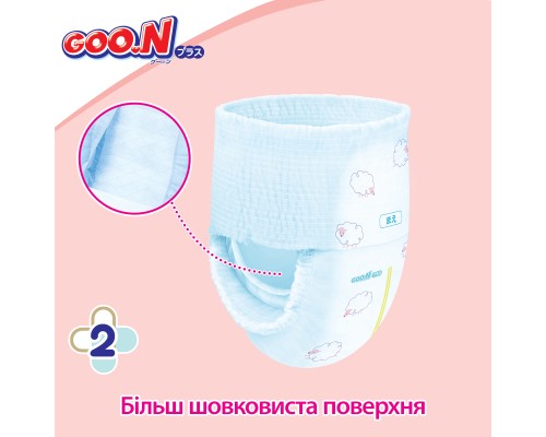 Підгузки GOO.N Plus Трусики для дітей 6-12 кг розмір M Унісекс 58 шт (843339)