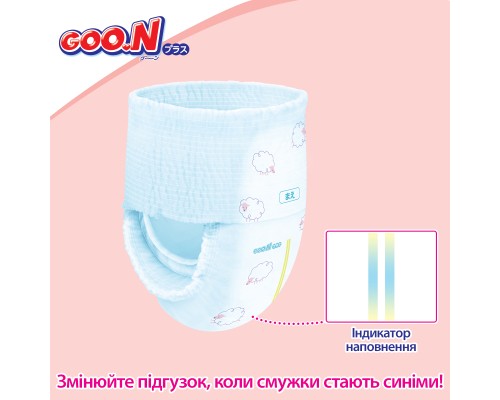 Підгузки GOO.N Plus Трусики для дітей 6-12 кг розмір M Унісекс 58 шт (843339)