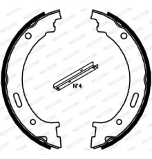 Гальмівні колодки FERODO FSB4058