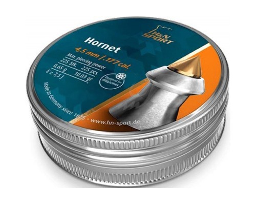 Пульки H&N Hornet 4,5 мм, 0,62 г, 225шт/уп (92424500003)