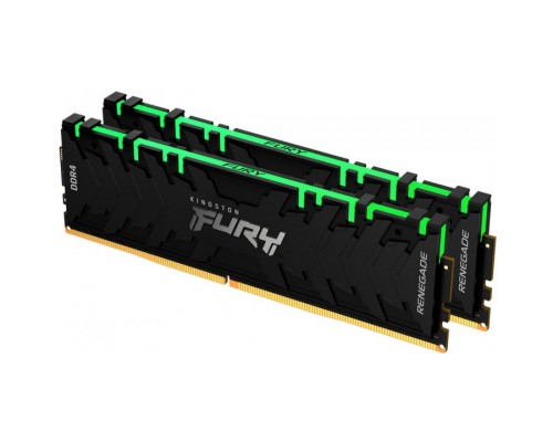 Модуль пам'яті для комп'ютера DDR4 64GB (2x32GB) 3200 MHz FURYRenegadeRGB Kingston Fury (ex.HyperX) (KF432C16RBAK2/64)