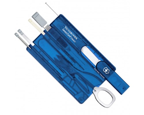 Ніж Victorinox SwissCard Transparent Blue (0.7122.T2)