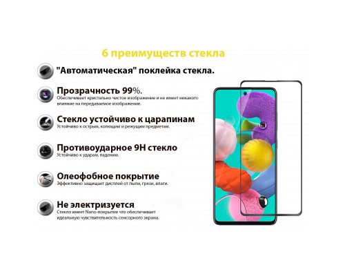 Скло захисне BeCover Samsung Galaxy M52 SM-M526 Black (706905)