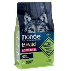 Сухий корм для собак Monge Dog Bwild Low Grain дикий кабан 2.5 кг (8009470011990)