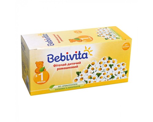 Дитячий чай Bebivita ромашковий фіточай, 30 г (4820025490787)