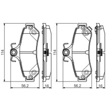 Гальмівні колодки Bosch 0 986 495 173