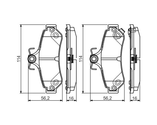 Гальмівні колодки Bosch 0 986 495 173