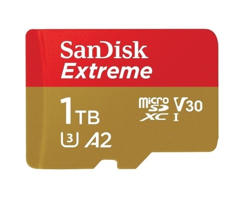 Карта пам'яті SanDisk 1 TB microSDXC UHS-I U3 V30 A2 Extreme (SDSQXAV-1T00-GN6MN) Карта пам'яті SanDisk 1 TB microSDXC UHS-I U3 V30 A2 Extreme (SDSQXAV-1T00-GN6MN)