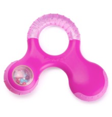 Прорізувач Suavinex з бряскальцем рожевий (400269/4)