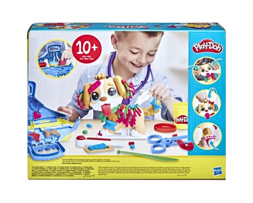 Набір для творчості Hasbro Play-Doh Прийом у ветеринара з пластиліном (F3639)