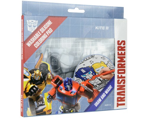 Підкладка настільна Kite силіконова розмальовка Transformers, 30х40см (TF22-424)