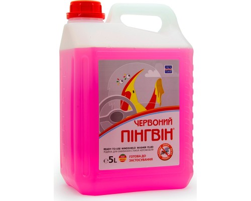 Омивач автомобільний VERYLUBE Червоний пінгвін ЛІТО 5 л без лійки (XB 50012 XB 50014)