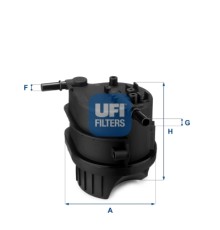Фільтр паливний UFI 24.343.00