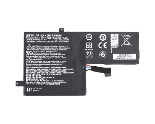 Акумулятор до ноутбука ACER Chromebook 11 C731 (AP16J5K) 11.1V 3900mAh PowerPlant (NB410644) 