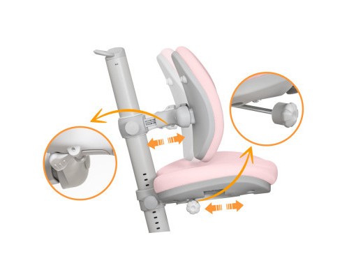 Дитяче крісло Mealux Ortoback Duo Plus Pink (Y-510 KP Plus)