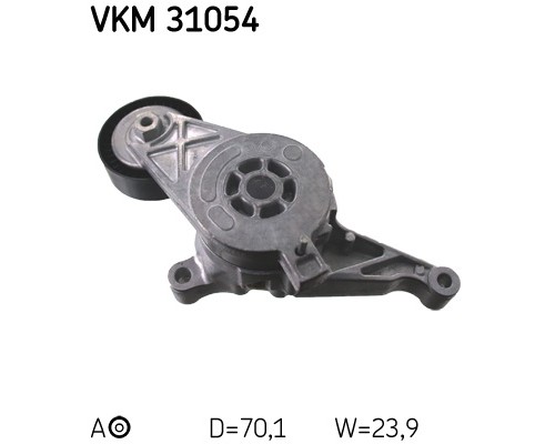 Натягувач ременя з роликом SKF VKM 31054