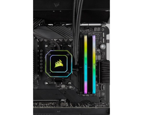 Модуль пам'яті для комп'ютера DDR4 16GB (2x8GB) 3600 MHz Vengeance RGB Pro RT Black Corsair (CMN16GX4M2Z3600C16)