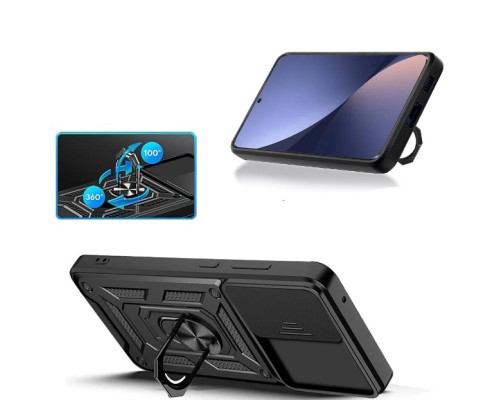 Чохол до мобільного телефона BeCover Military Xiaomi 12T / 12T Pro Black (708832)