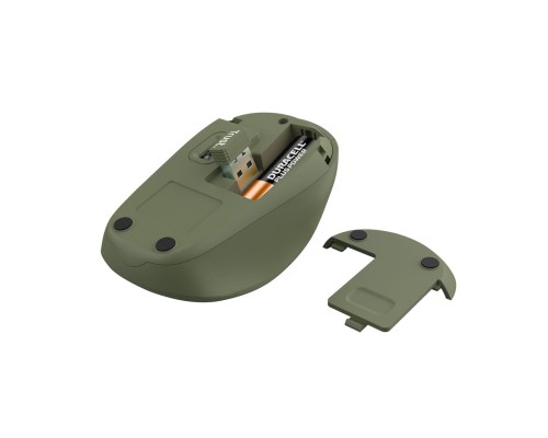 Мишка Trust YVI+ Silent Eco Wireless Green (24552)