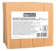 Пластилін Maxi скульптурний тілесний 1 кг (MX60210)