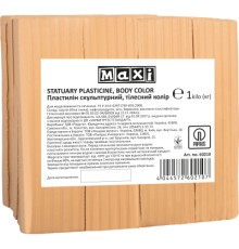 Пластилін Maxi скульптурний тілесний 1 кг (MX60210)