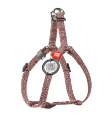 Шлея для котів WAUDOG Re-cotton з QR паспортом XS Ш 10 мм В=С: 28-40 см коричнева (16706)
