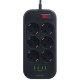 Мережевий фільтр живлення LDNIO SE6403, 6 роз+4USB (SE6403)