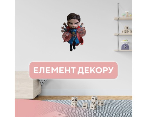 Пазл Ukropchik дерев'яний Супергерой Стрендж size - M в коробці з набором-рамкою (Doctor Strange Superhero A4)